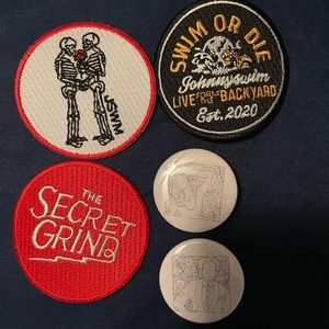 Johnnyswim iron on patches and pins
